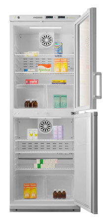 Холодильник фармацевтический двухкамерный Pozis ХФД-280-1 (140 л/140 л) (стекло/металл, арт. 256JV)